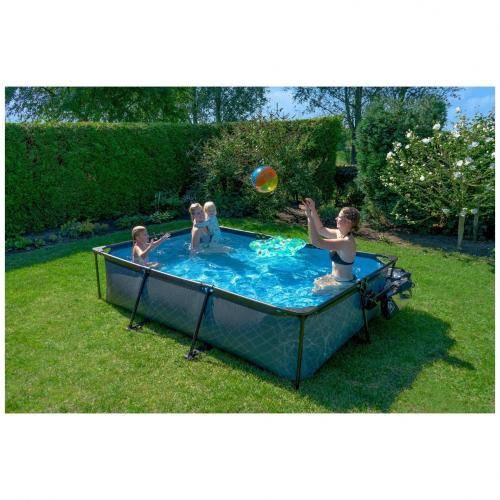 Piscine Couverte Stone 300 x 200 x 65 cm avec pompe ...