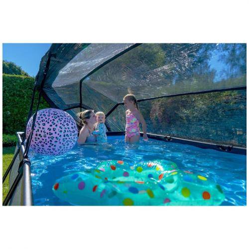 Piscine Couverte Stone 300 x 200 x 65 cm avec pompe ...