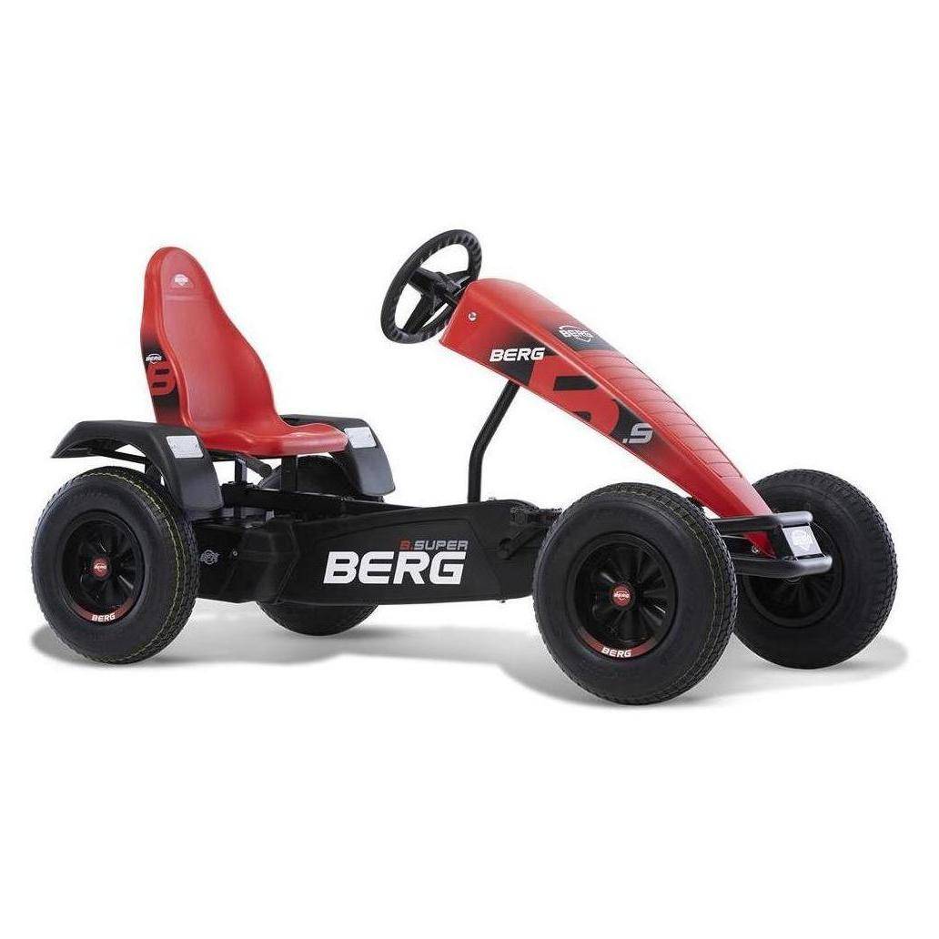 BERG Reppy Kart à Pédale – Voiture à Pédales Pour Enfants Dès 2,5 Ans – Noir, Léger, Silencieux, Avec Siège Réglable Et Look Sportif
